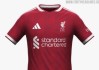 玩法-利物浦26-27赛季主场球衣谍照：采用深红色调+白色细节装饰