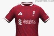 玩法-利物浦26-27赛季主场球衣谍照：采用深红色调+白色细节装饰